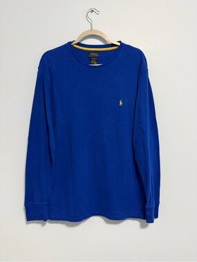 Polo Ralph Lauren Men’s Long Sleeve Blue Crew Neck T-Shirt Size XL